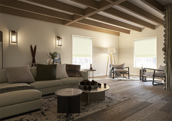 Akoya Faux Silk, Lustre Chiffon - Roman Blind - Image 6